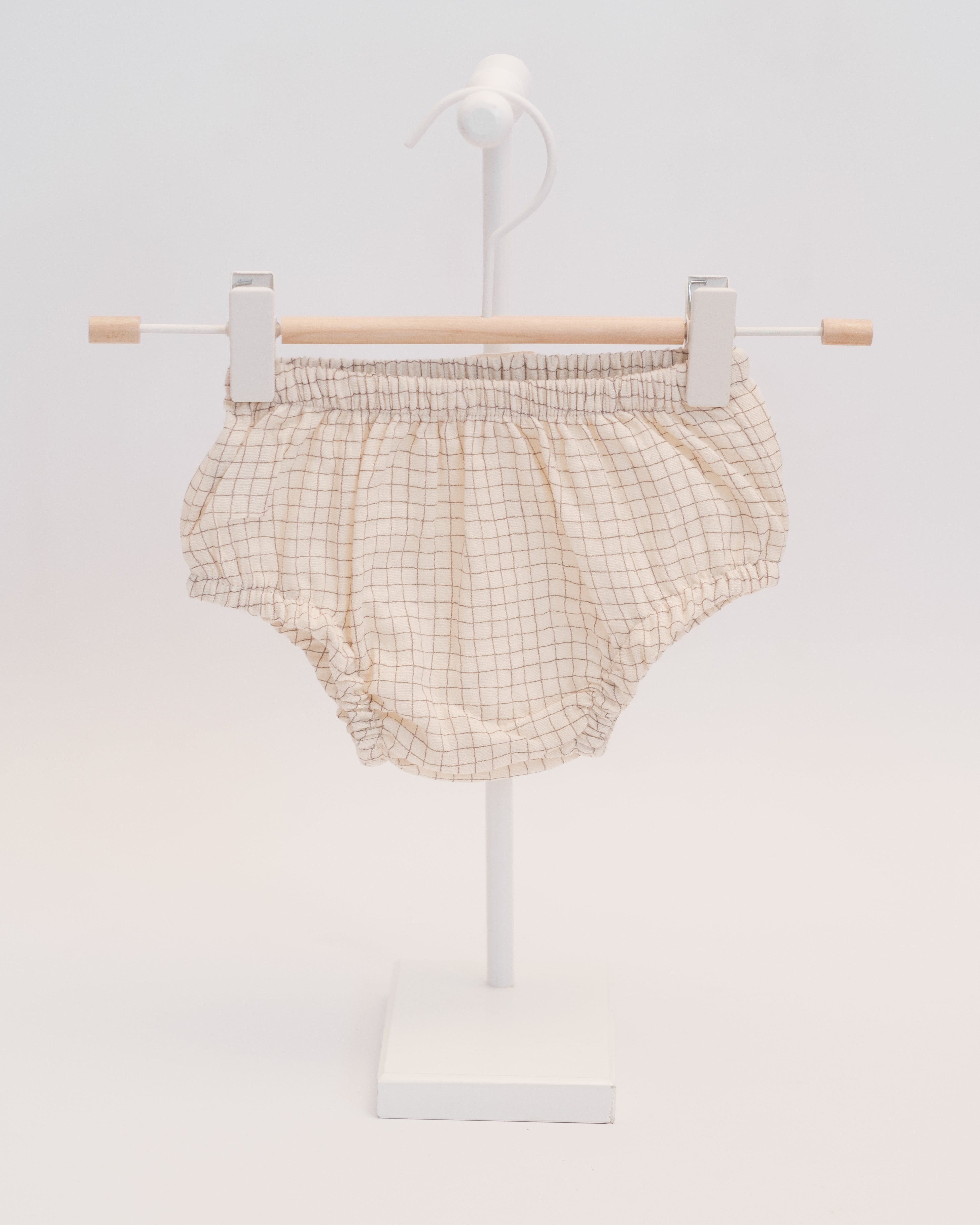 Culotton LÉON en double gaze à carreaux