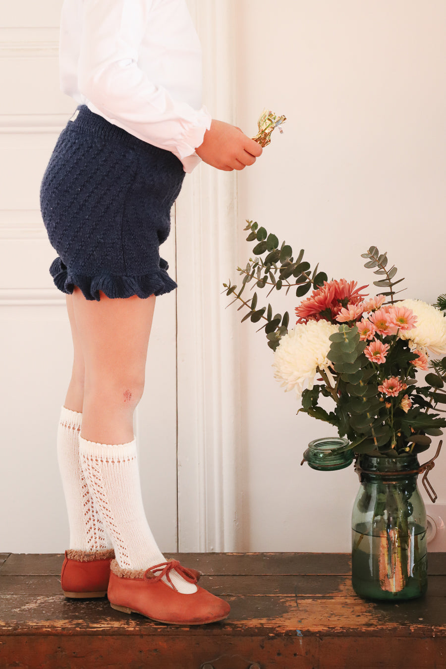 Bloomer volanté en maille