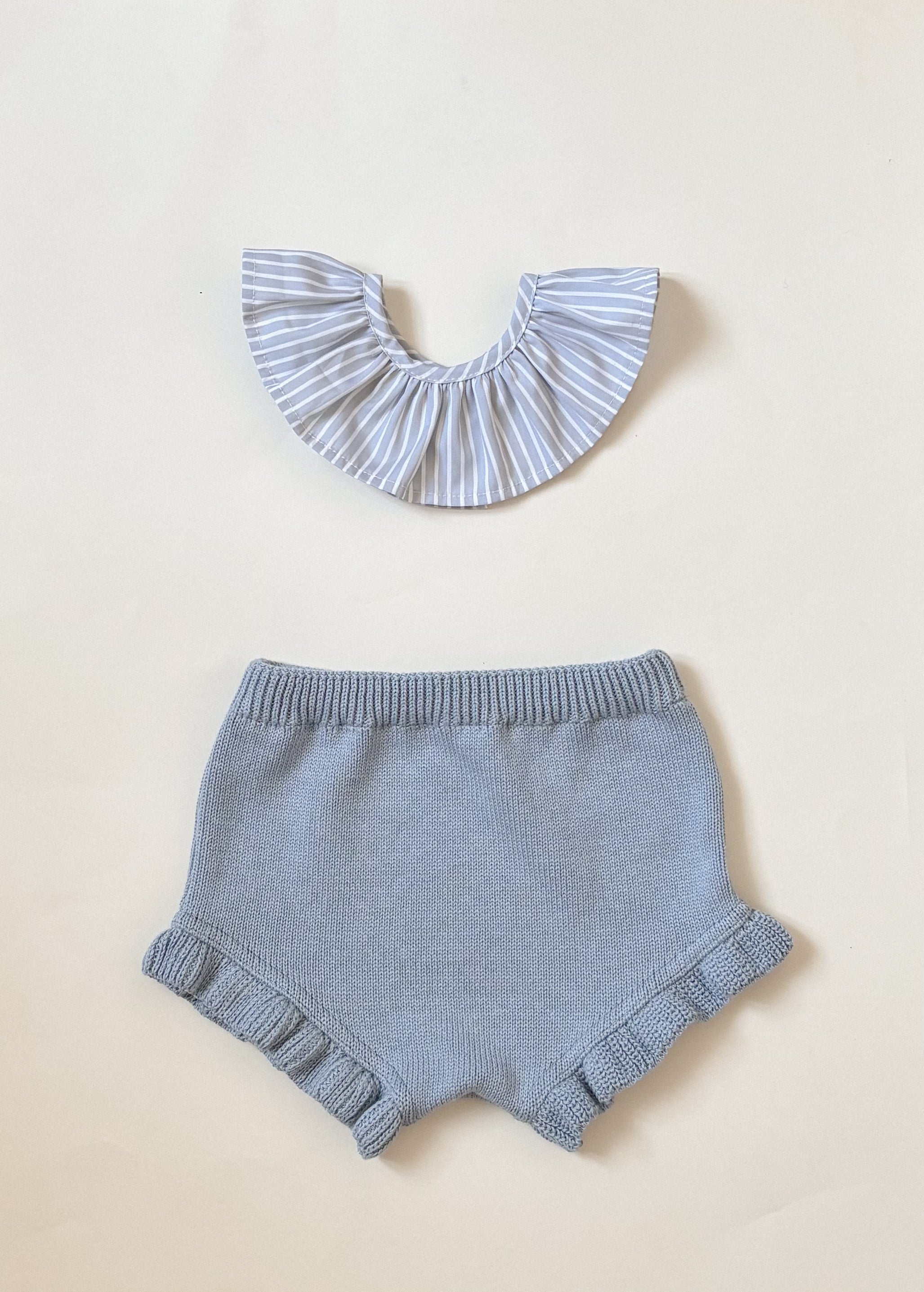 Bloomer Maille avec volants- Collection Paradis Bleu