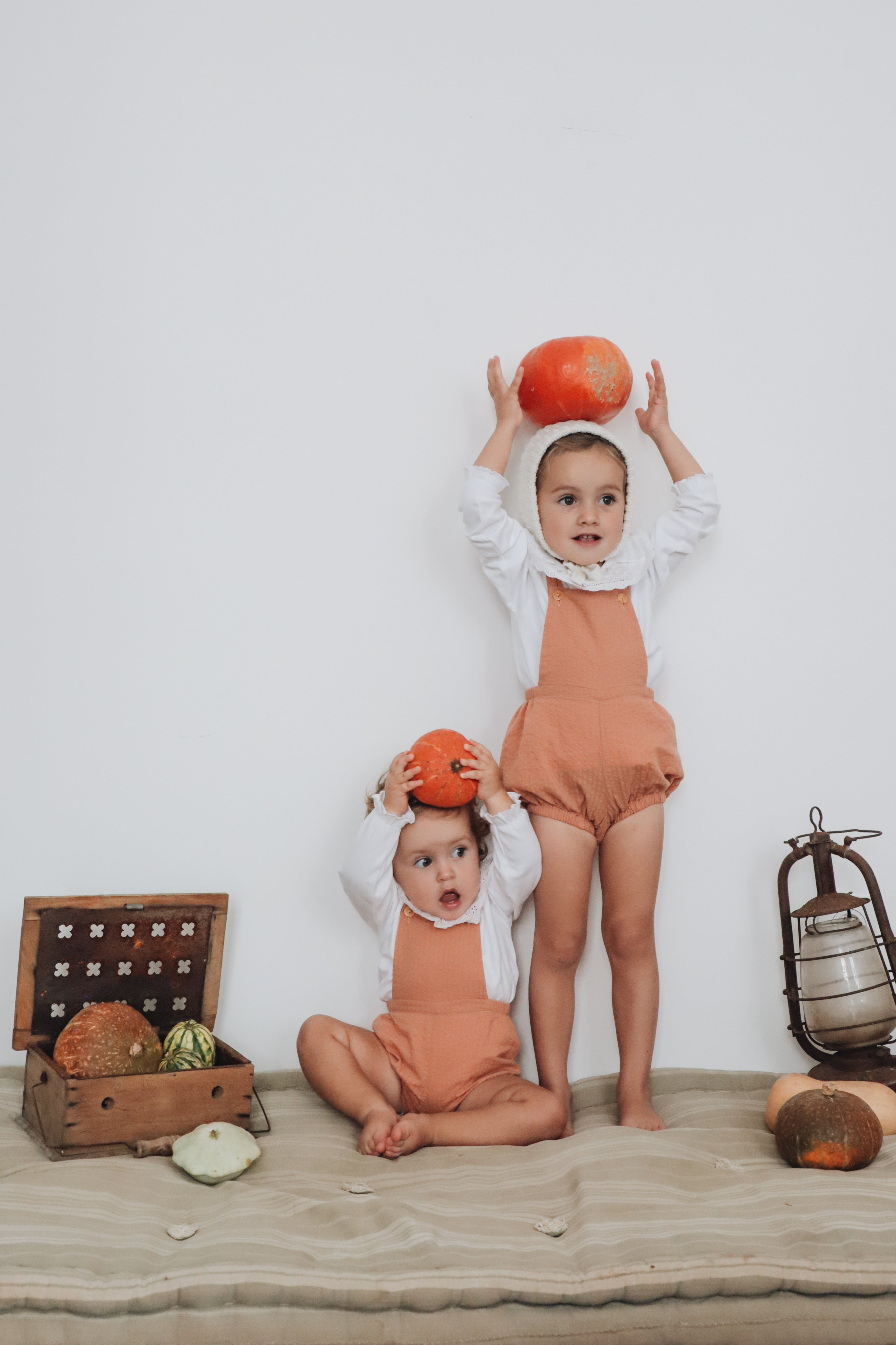 Barboteuse MARIUS coton terracotta