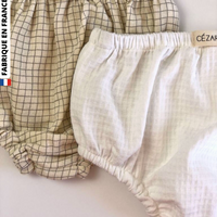 Culotton LÉON en coton blanc