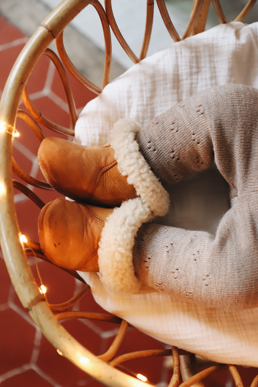 Pantalon ajourée en laine