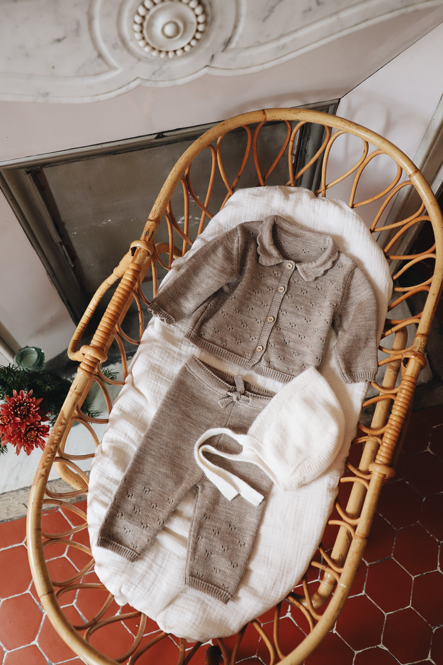 Pantalon ajourée en laine