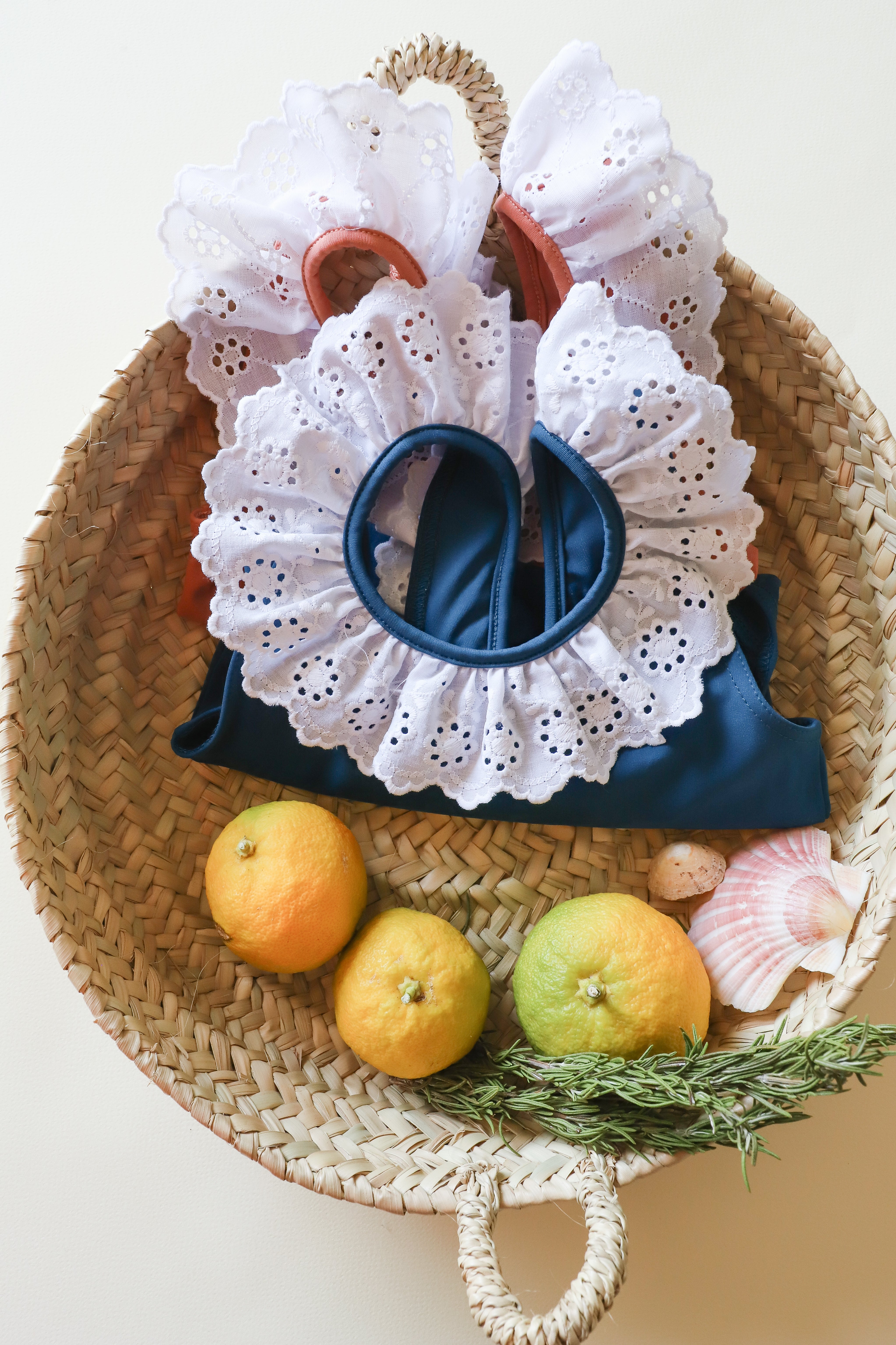 Maillot de bain  PALMA - Calypso - dos arrondi avec dentelles