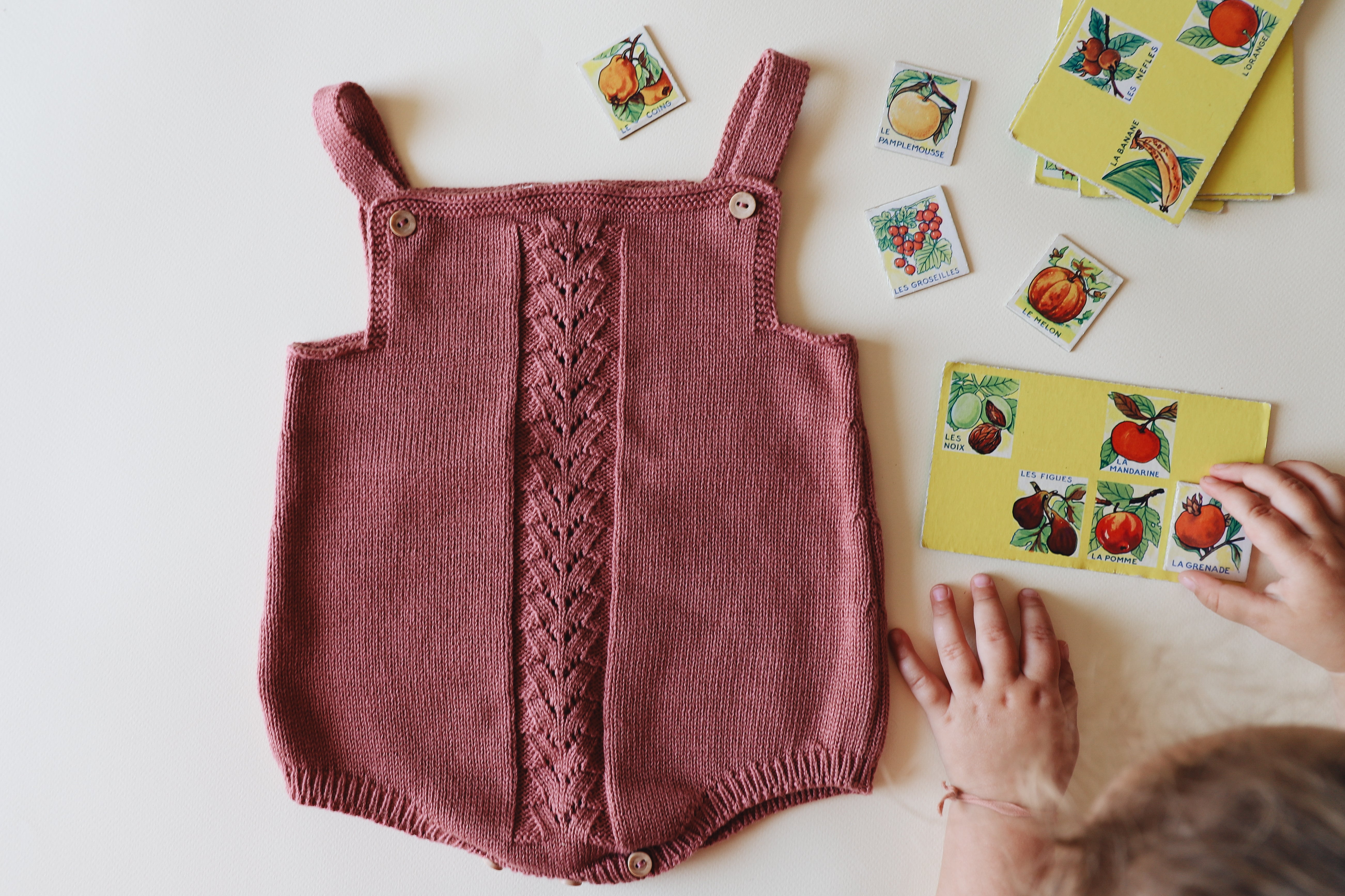 Barboteuse maille coton Pétunia