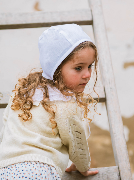 Bonnet Béguin NAISSANCE - naturel HVID l  Cadeau