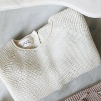 Brassière bébé Edgar coton crème