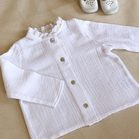 Blouse CHLOÉ double gaze blanche