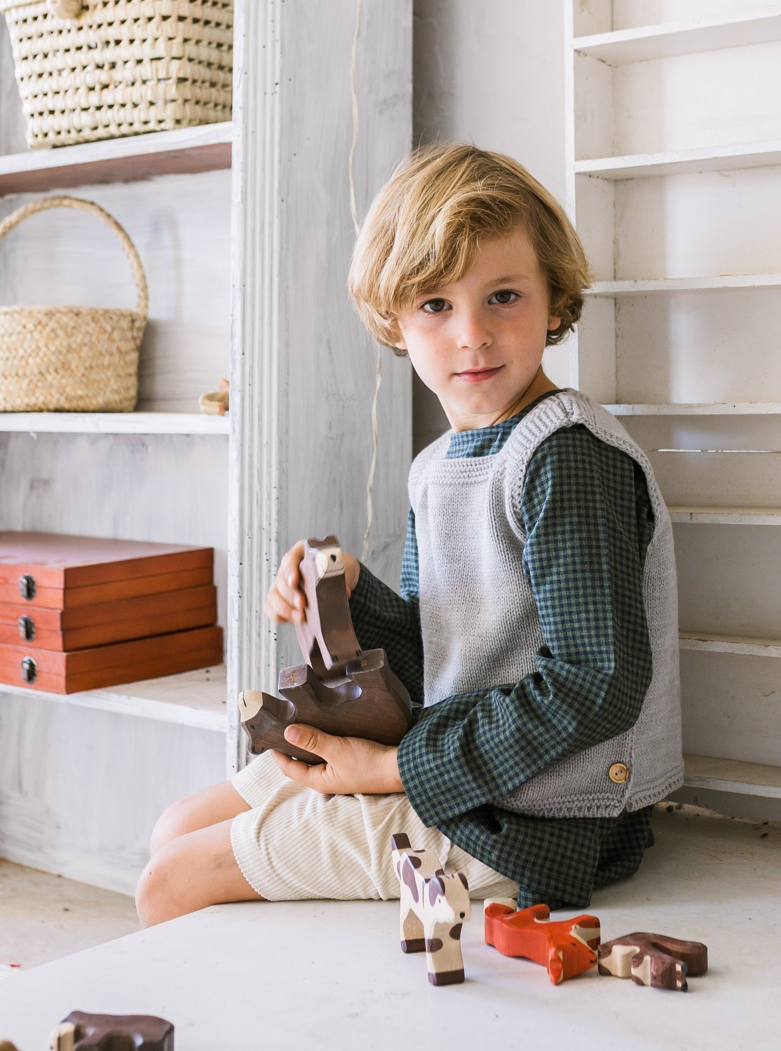 Pull sans manche MAX sable