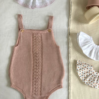 Barboteuse COLETTE coton vieux rose