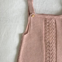 Barboteuse COLETTE coton vieux rose