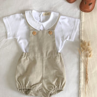 Body GASPARD mixte col claudine - manches courtes