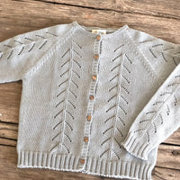 Cardigan ajouré ACHILLE sauge