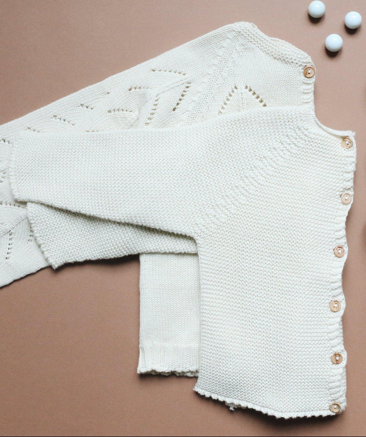 Brassière bébé Edgar coton crème