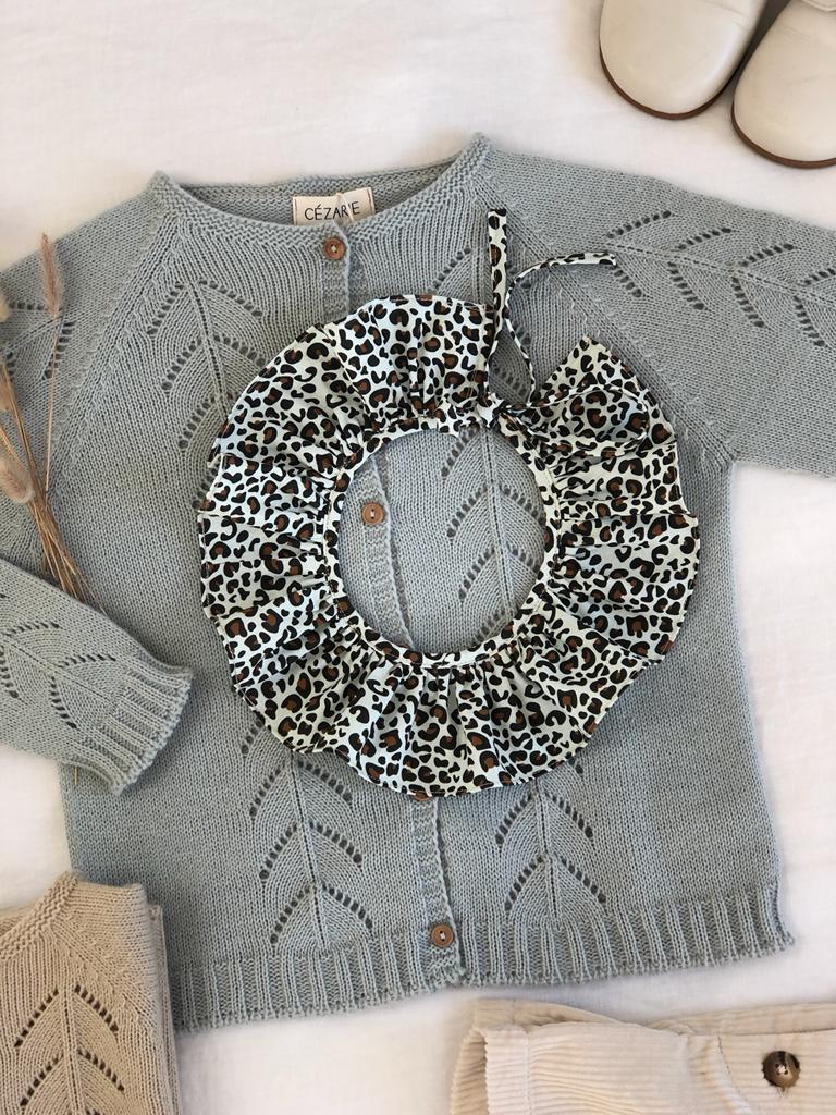 Cardigan ajouré ACHILLE sauge