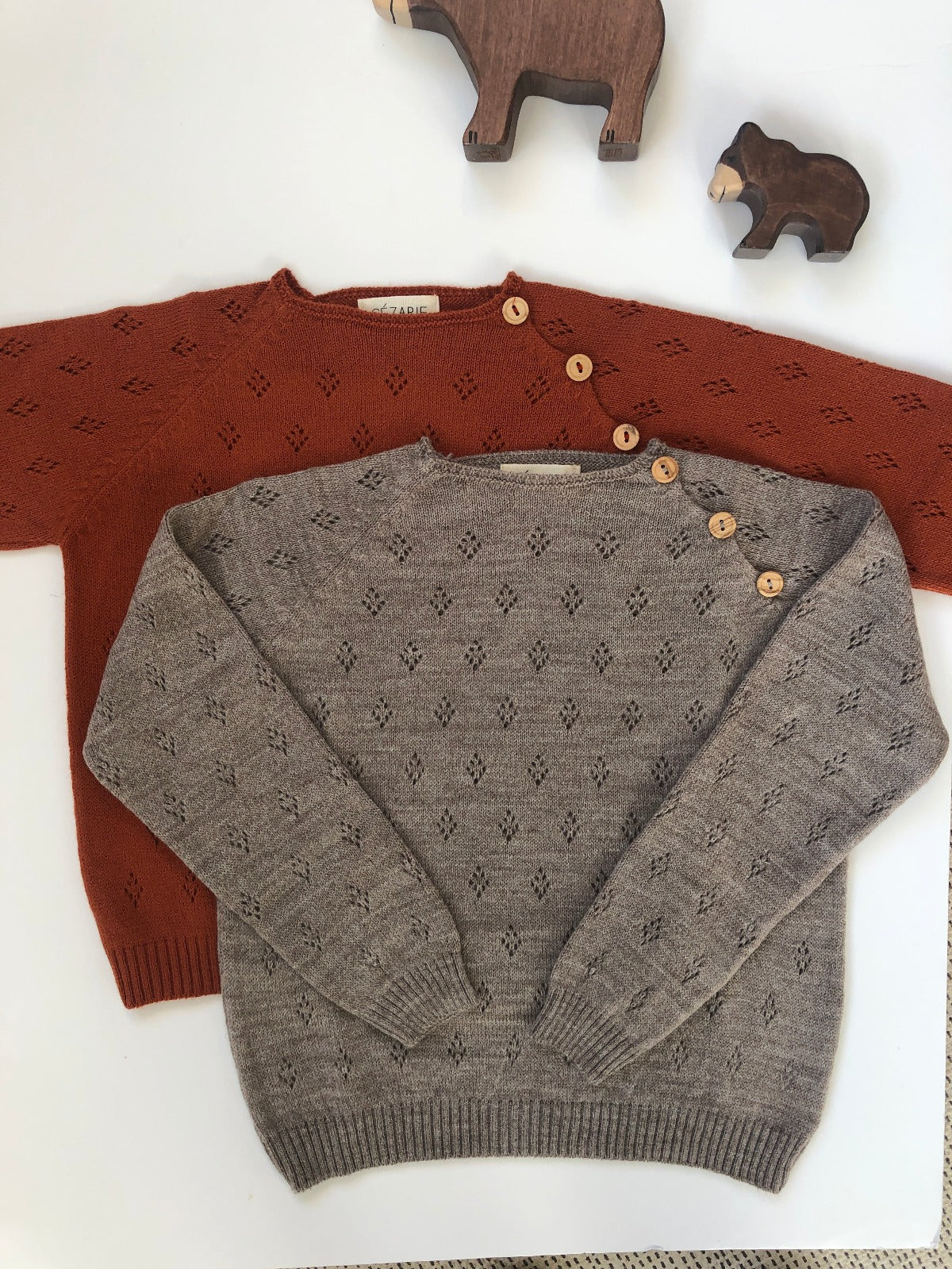 Pull FÉLIX noisette chinée